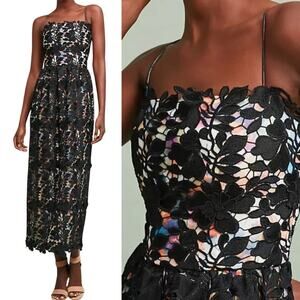 Monique Lhuillier Tamara Sleeveless Lace Overlay Cocktail Dress Womens Size 6